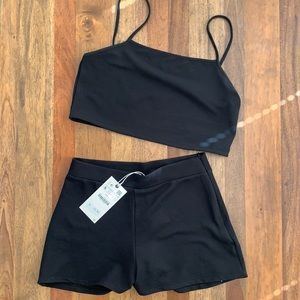 Black matching set